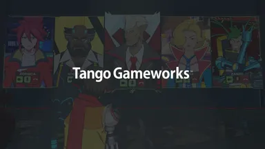 Tango Gameworks Logo and Hi-Fi Rush Screenshot BG